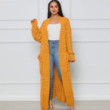 Load image into Gallery viewer, Elegant Knitted Long Twist Sweater Cardigan

