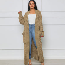 Load image into Gallery viewer, Elegant Knitted Long Twist Sweater Cardigan
